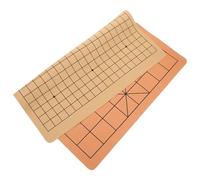 BESPORTBLE Dual-sided Xiangqi Pu Chessboard Mat Lightweight and Portable Foldable Chess Pad for Students and Adults, Simple Design Suitable for Chinese Chess and Go Games