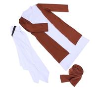 BESPORTBLE Dubai Shepherd Costume with Headwrap Authentic Middle Eastern Shepherd Attire for Halloween and Themed Parties Complete for Cultural Celebrations and Stage Performances