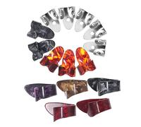 BESPORTBLE Durable and Metal Guitar Thumb and Finger Picks with Open Design for Acoustic Guitar Banjo Resonator Lightweight and Relief Finger Covers for Enhanced Sound and Random Color