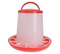 BESPORTBLE Durable Plastic Chick Feeder for Poultry with Handle Automatic Feeding Trough for Chickens and Pigeons Detachable Easy to Clean Design Capacity Convenient for Busy Poultry Keepers