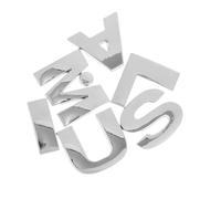 BESPORTBLE Durable Self Adhesive Mailbox Letters Weatherproof Decorative Alphabet Stickers for Outdoor Door Signs Elegant Silver Metal Decals for Home Office Cars Trucks