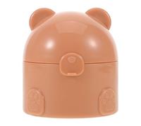 BESPORTBLE Dusting Powder Container - Plastic Reusable Bear Shaped Travel Puff Holder Box for Children - Empty 50g Body Talcum Powder Container for Baby Body