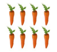 BESPORTBLE Easter Artificial Carrots 8pcs Fake Carrots Foam Artificial Simulation Carrots, Lifelike Faux Vegetable Carrots for Home Decoration Kitchen Photography Props