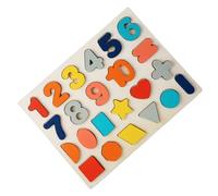 BESPORTBLE Educational Blocks for Preschool Learning Cognitive Stringing Puzzle with Numbers and Letters Safe for Parent Interactive Plaything