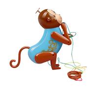 BESPORTBLE Educational Cartoon Monkey Rope Pulling for Bright Climbing Plaything Safe and Compact Game Prop for Social Interaction and Fun