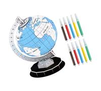 BESPORTBLE Educational Globe Puzzle DIY Kit for Interactive Geography Model Easy Assemble Science Puzzle for Enhances Spatial Understanding and Memory for Learning and Desk Display