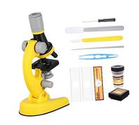 BESPORTBLE Educational Microscope for Scientific Experiments Yellow Portable Microscope Kit for Boys and Insect Viewer Tool to Explore Plants and Bugs Creative Gift