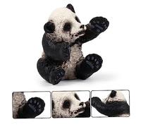 BESPORTBLE Educational Panda Family Model for Sturdy Plastic Wildlife Animal for Learning and Imaginative Play Realistic Solid Panda Figures for Home Decor and Teaching Aid