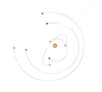 BESPORTBLE Educational Science Mobile Hanging Atom and Planet Model, Dynamic Balance Wind Chime Decor for Boys and Girls and Adults, Classroom and Playroom Space Science Decoration