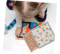 BESPORTBLE Educational Sudoku Board Game Drawer Style Puzzle Table for Logical Reasoning and Intellectual Development Blue Challenging Brain Teaser for Boys
