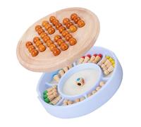 BESPORTBLE Educational Wooden Memory Chess with Storage Box Smooth Surface Safe for Family Board Game for Travel and Party Fun Memory Competition for Boys