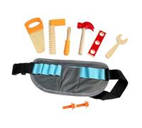 BESPORTBLE Educational Wooden Tool Set for Waist Bag Pretend Play Repair Kit for Smooth Safe Surface Hands Learning to Develop Cognitive and Motor Skills