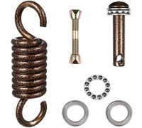 BESPORTBLE Egg Chair Spring Hook: Heavy Duty Rustproof Hanging Chair Replacement Parts with 360° Swivel and Silent Shock Absorbing Spring for Hammocks, Garden Swings & Boxing Bags (Brown)
