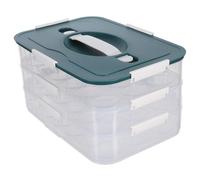 BESPORTBLE Egg Storage Container with Lid for Refrigerator Stackable Egg Holder with Secure Closure and Portable Design Prevents Cracking and Maintains Freshness for Kitchen and Outdoor Use