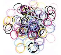 BESPORTBLE Elastic Hair Ties Simple Design Hair Accessories Two Set Small Ponytail Holders 200pcs Made of Polyester, Suitable for Everyday Wear and Occasions