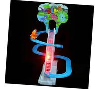 BESPORTBLE Electric Dinosaur Climbing Stairs with Track Slide for Brain Development and Spatial Educational Boys