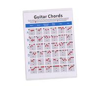 BESPORTBLE Electric Guitar Chord Practice Chart Wear-resistant Paper Portable Guitar Finger Guide for Effective Training and Easy Learning for Students and Beginners
