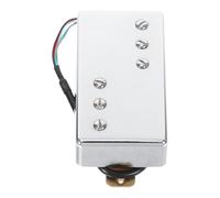 BESPORTBLE Electric Guitar Pickups Metal Frameless Structure with Silver Finish, Increases Durability and Elevates Visual Appeal, for Postproduction and Live Use