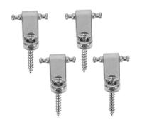 BESPORTBLE Electric Guitar String Holder Set 4pcs Silver Metal Roller String Trees Fixator Retainer for Electric Guitar Accessories