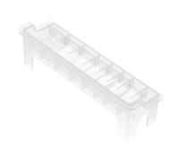 BESPORTBLE Electric Hair Clipper Comb Organizer Box Transparent White Storage Case with Comb Holder Lightweight Safe Hair Clipper Container for Professional and Home Use
