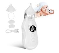 BESPORTBLE Electric Nasal Aspirator for Rechargeable Nose Sucker with Multiple Suction Levels Low Noise Hygienic Detachable Design Portable Nose Cleaner for Smooth Breathing
