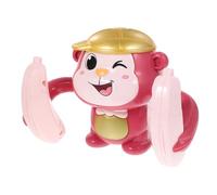 BESPORTBLE Electric Tumbling Monkey for Light and Music Cartoon and Backward Somersault Movement Interactive Funny for Crawling Development Material Random Color