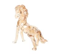 BESPORTBLE Elegant Crystal Horse Figurine Transparent Sculpture for Home Office Decor Realistic Animal Art Ornament Enhancing Living Room Ambiance Collectible Tabletop Statue