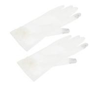 BESPORTBLE Elegant Lace Touch Screen Mittens for Women Sun Protection Cycling Gloves for Weddings Bridal Parties and Outdoor Activities Soft Breathable Design with Delicate Pattern