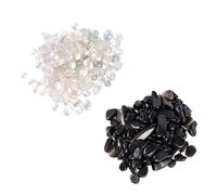 BESPORTBLE Elegant Natural Crystal Stones 2 Pack Aquarium Gravel Sea Pebbles and Decorative Rocks for Fish Tank Vase Flowerpot
