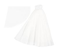 BESPORTBLE Elegant Tiny Wedding Dress for Doll Durable Cloth Material Small Doll Costume Lovely White Bridal Gown for Early Childhood Imaginative Play and Parenting Practice