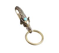 BESPORTBLE Elephant Shaped Keychain with Inlay Elegant Bag Hanging Adornment Unique Waist Key Clasp for Personal Use