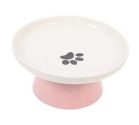 BESPORTBLE Elevated Cat Bowl Neck Ceramic Raised Cat Food Holder Non- Base for Food and Water Easy to Clean and Practical Design