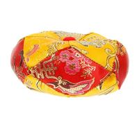 BESPORTBLE Embroidered 3.5-inch Cotton Cushion Pad for Tibetan Singing Bowl, Handmade Buddhist Sound Bowl Holder Mat for Meditation and Prayer Use