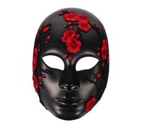 BESPORTBLE Embroidered Floral Full Face Mask Lightweight Comfortable Fit Carnival Coloring Mask for Women Masquerade Party Festival Cosplay Mexican Holiday Accessory