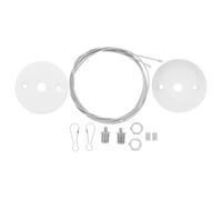 BESPORTBLE Emergency Sign Lamp Lifting Fitting 2 Sets Adjustable Length Iron Steel Wire Suspension for Exit Evacuation Sign Lights in Hotels and Malls