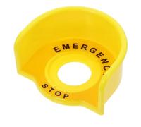 BESPORTBLE Emergency Stop Button with Stable Fit from Wrong Operation Cover Protector Button Yellow Plastic Material for Button Yellow Plastic Material for Electricians and Garages