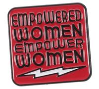 BESPORTBLE Empower Women Creative Enamel Brooch Pin Versatile Feminist Accessory for Women for Fashion Clothes and Everyday Wear