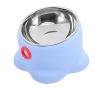 BESPORTBLE Energetic Pet Bowl Octopus Shape Stainless Steel Large Capacity Non-tipping for Indoor Outdoor Use