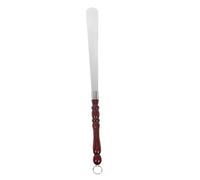 BESPORTBLE Ergonomic Long Handle Shoe Horn with Wooden Grip for Men Women Seniors Anti-slip Stainless Steel Shoe Wearing Stick for Boots Compact Design for Easy Storage and Comfortable Use