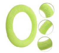 BESPORTBLE EVA Dog Flying Disc for Outdoor Training and Chewing Bright Green Small Ring for Interactive Puppy Play and All Breed Fun
