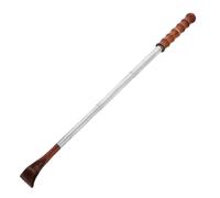 BESPORTBLE Extendable Back Scratcher Portable with Wooden Handle and Stainless Steel Body and Adjustable Length a Self-Massage Stick and Body for Adults, for Office and Travel Use
