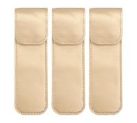 BESPORTBLE Eyelash Grafting Tweezer Sleeve Protective Cover Suitable as Gift Pu Leather 3pcs Shockproof and Wear-Resistant Small Case for Stainless Steel Tools for Friends Who Like Grafting