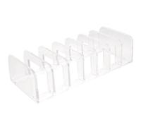 BESPORTBLE Eyeshadow Organiser with Seven Slots, Ps Material Palettes Storage Box for Easy Access and Classify Palettes, Household Cosmetics Organizer for Desktop and Makeup Tables