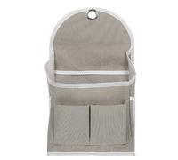 BESPORTBLE Fabric Storage Hanging Bag for Dorm Wall Hanging Storage Organizer Multiple Pockets Grey for Bedroom Bathroom Essentials