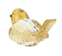 BESPORTBLE Faceted Bird Statue Decorative Crystal Statue High Transparency Crystal Material Unique Cartoon Bird Design Rainbow Reflections Versatile Decor Piece for Desks and Shelves