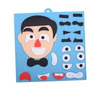 BESPORTBLE Facial Puzzle Sky-blue Father Style Educational DIY Puzzle Set for Early Development Hand-eye Coordination Logical Thinking Emotion Recognition Game