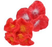 BESPORTBLE Fake Artificial Coral: 2PCS Realistic Resin Aquarium Decoration Plants Mini Coral Branches Red Shrimp Hideout