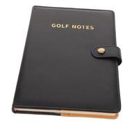 BESPORTBLE Fake Leather Golf Scorecard Holder with Page Notebook Weatherproof Golf Stats for Back Pocket Efficient Score Recording Accessories
