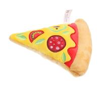 BESPORTBLE Family-friendly Dog Squeaky Toy Pizza Shape Pet Toy Bite Resistant Puppy Interactive for Play