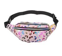 BESPORTBLE Fashion Women Waist Bag Colorful Fanny Pack for Girls Lightweight Phone Belt Pouch and Stylish for Festivals Travel and Daily Use